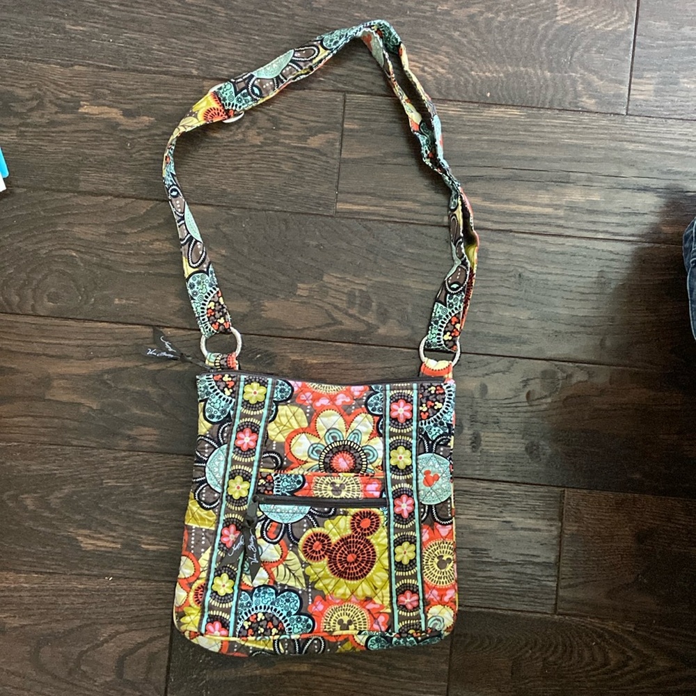 Vera Bradley x Disney Mickey Crossbody Hipster Bag Perfect Petals Print